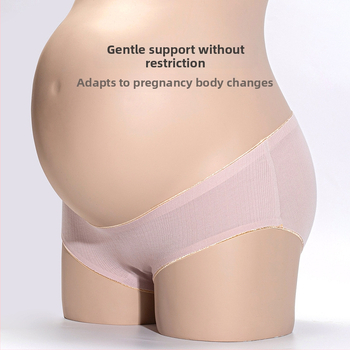 Rasedate naise aluspüksid grafeen antibakteriaalse intiimpiirkonnaga, madal vöökoht, kõhu tugi, 90–95% puuvill