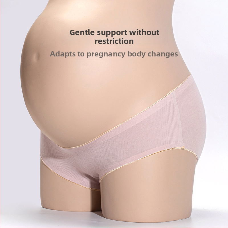 Rasedate naise aluspüksid grafeen antibakteriaalse intiimpiirkonnaga, madal vöökoht, kõhu tugi, 90–95% puuvill
