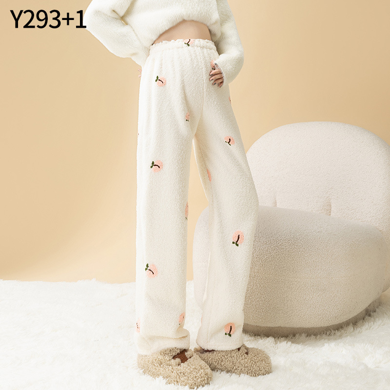 Rasedate pajama püksid – fleecevoodriga, talveks, vaba lõige, reguleeritav vöökoht (Polüester >95%)