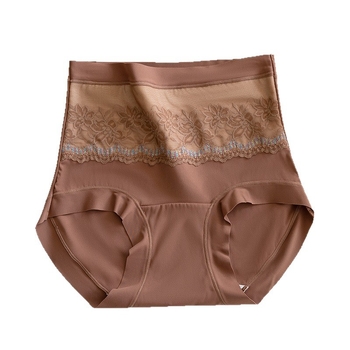 Ženske termo gaćice visokog struka, dvostruki sloj toplinske izolacije, Mulberry svila u kroju i najlonski džakard materijal