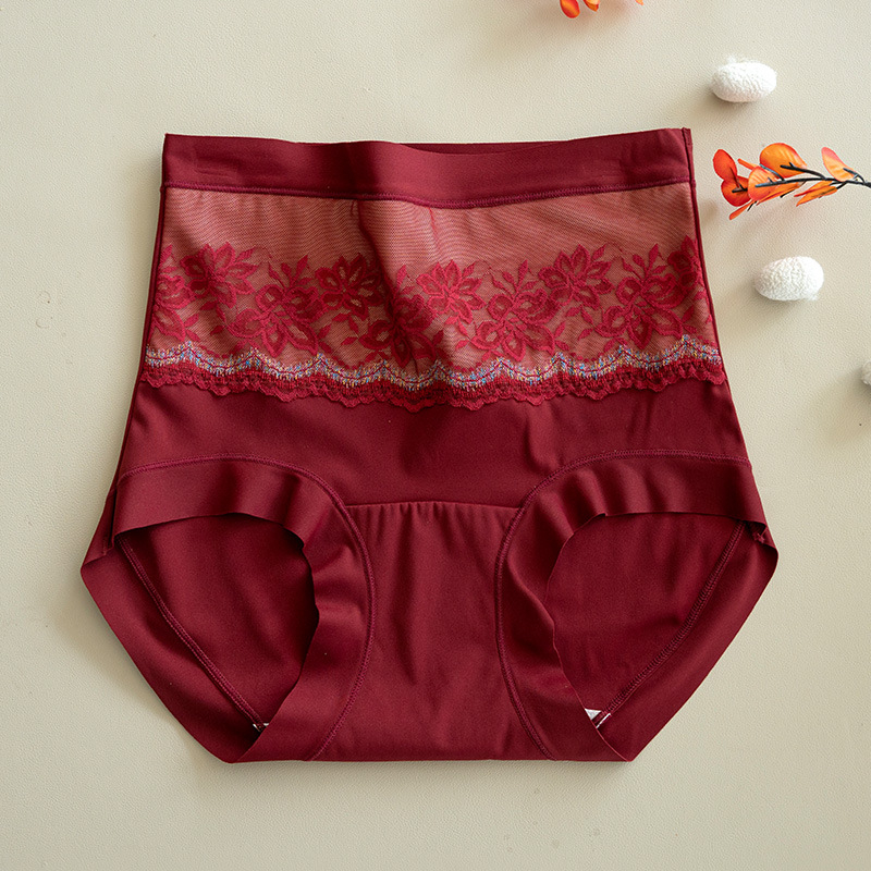 Ženske termo gaćice visokog struka, dvostruki sloj toplinske izolacije, Mulberry svila u kroju i najlonski džakard materijal