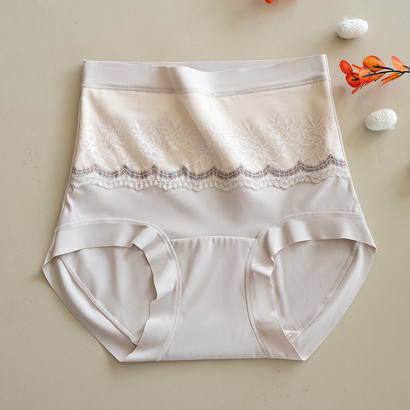 Ženske termo gaćice visokog struka, dvostruki sloj toplinske izolacije, Mulberry svila u kroju i najlonski džakard materijal