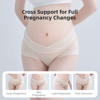 Nėščiųjų apatiniai iš modal audinio, medvilninė įdaila tarp kirkšnių, pilvo palaikymas, ribinis mezgimas, žemas juosmuo