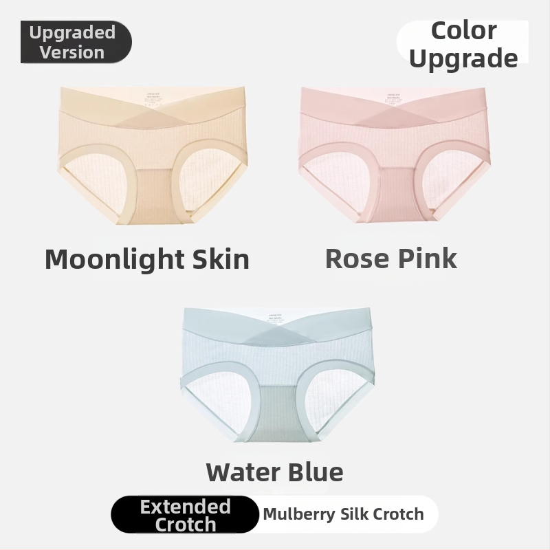 Nėščiųjų apatiniai iš modal audinio, medvilninė įdaila tarp kirkšnių, pilvo palaikymas, ribinis mezgimas, žemas juosmuo