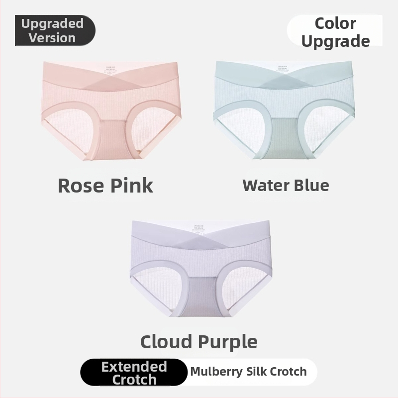 Nėščiųjų apatiniai iš modal audinio, medvilninė įdaila tarp kirkšnių, pilvo palaikymas, ribinis mezgimas, žemas juosmuo