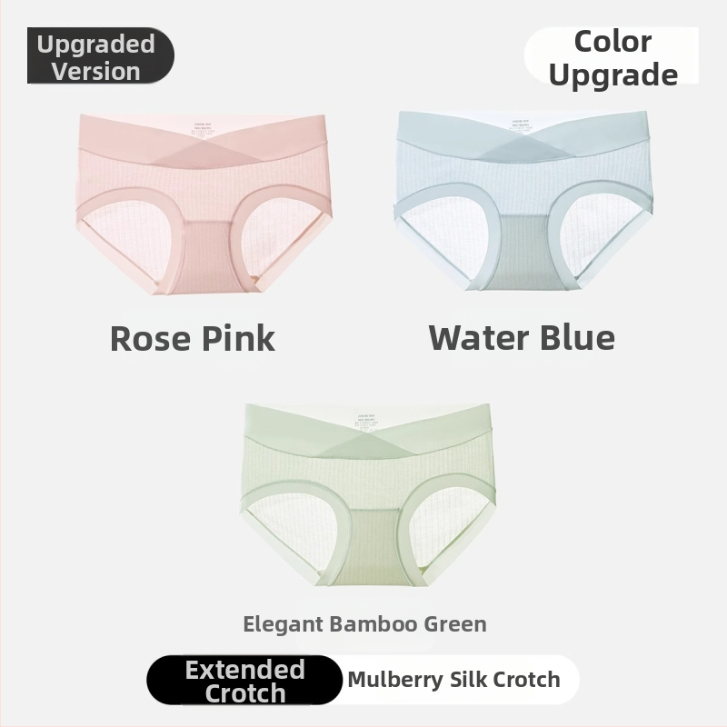 Nėščiųjų apatiniai iš modal audinio, medvilninė įdaila tarp kirkšnių, pilvo palaikymas, ribinis mezgimas, žemas juosmuo