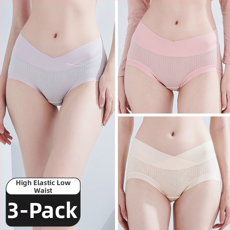 Nėščiųjų apatiniai iš modal audinio, medvilninė įdaila tarp kirkšnių, pilvo palaikymas, ribinis mezgimas, žemas juosmuo