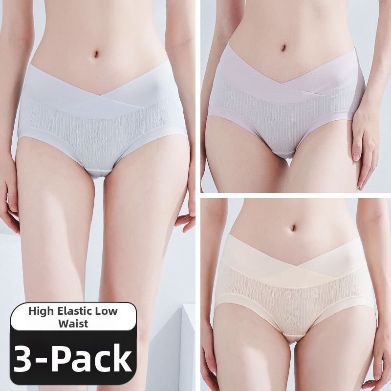 Nėščiųjų apatiniai iš modal audinio, medvilninė įdaila tarp kirkšnių, pilvo palaikymas, ribinis mezgimas, žemas juosmuo