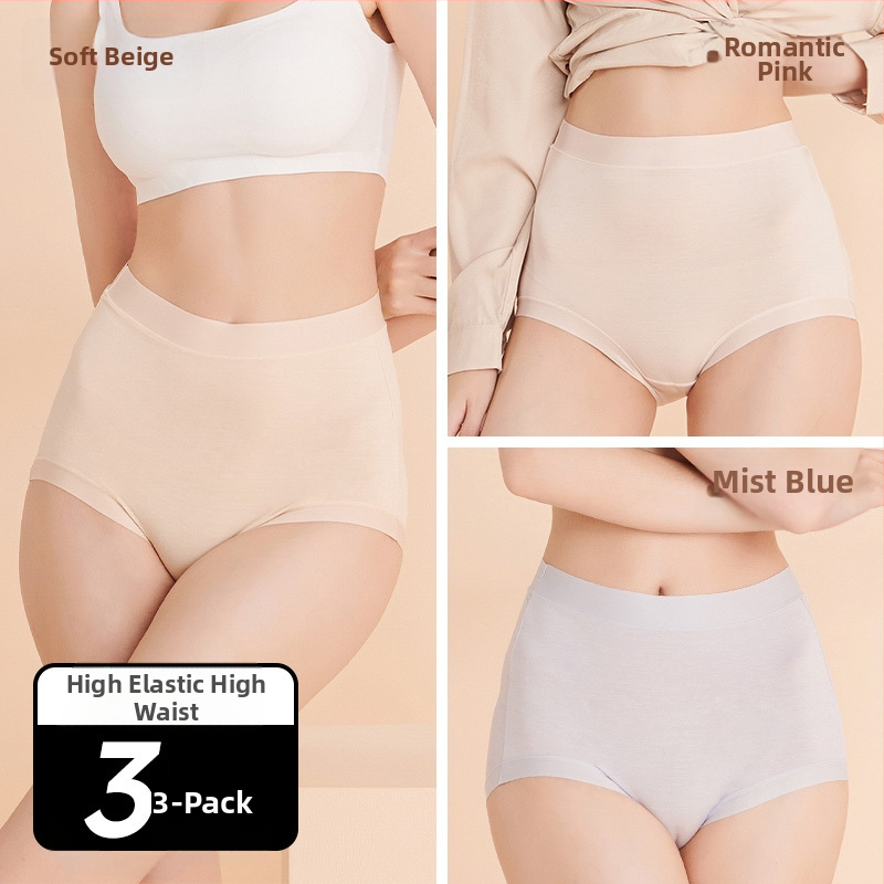 Nėščiųjų apatiniai iš modal audinio, medvilninė įdaila tarp kirkšnių, pilvo palaikymas, ribinis mezgimas, žemas juosmuo