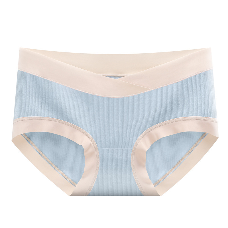 Nėščių moterų apatiniai iš modalinio audinio, vidutinio aukščio juosmens, intymiai zonai medvilninis įdaila, pilvo parama, kvėpuojantys, greitai džiūstantys