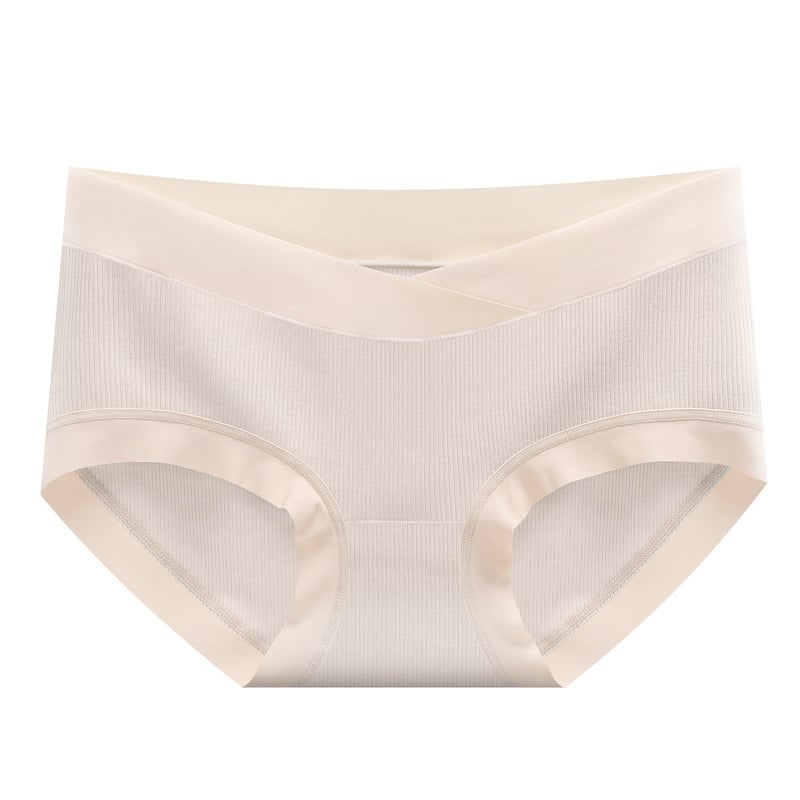 Nėščių moterų apatiniai iš modalinio audinio, vidutinio aukščio juosmens, intymiai zonai medvilninis įdaila, pilvo parama, kvėpuojantys, greitai džiūstantys