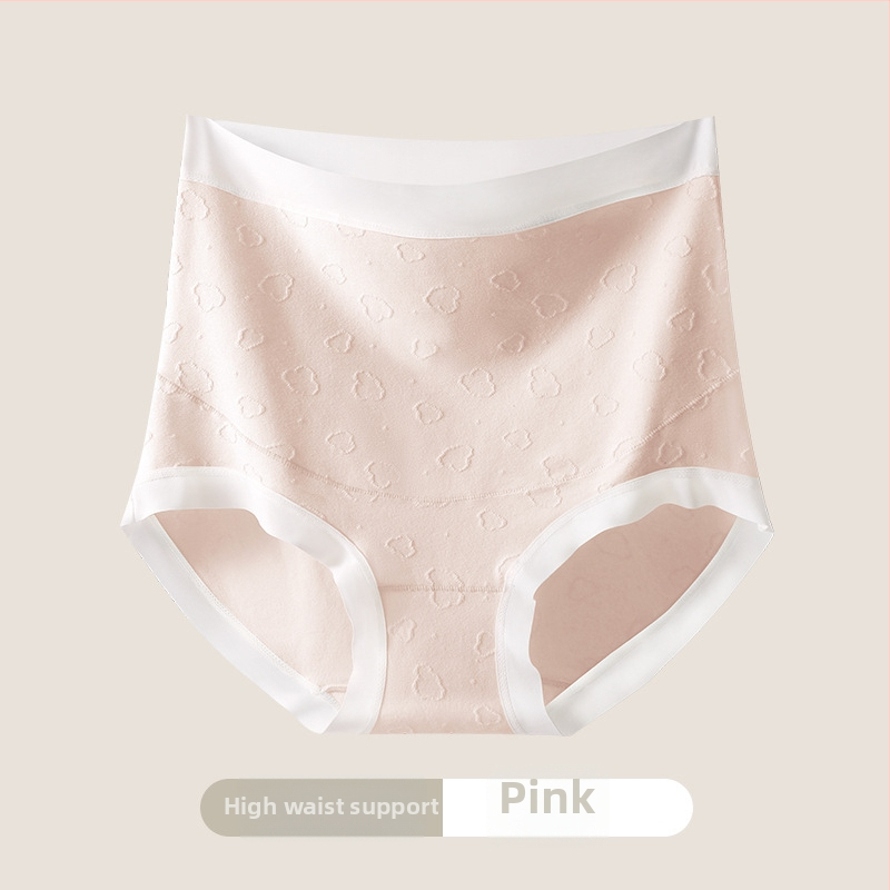 Nėščiųjų apatinių drabužių jacquard medvilnė, aukštas liemuo, pilvo parama, 100% medvilnė intarpas kirkšnyje, visoms sezonoms