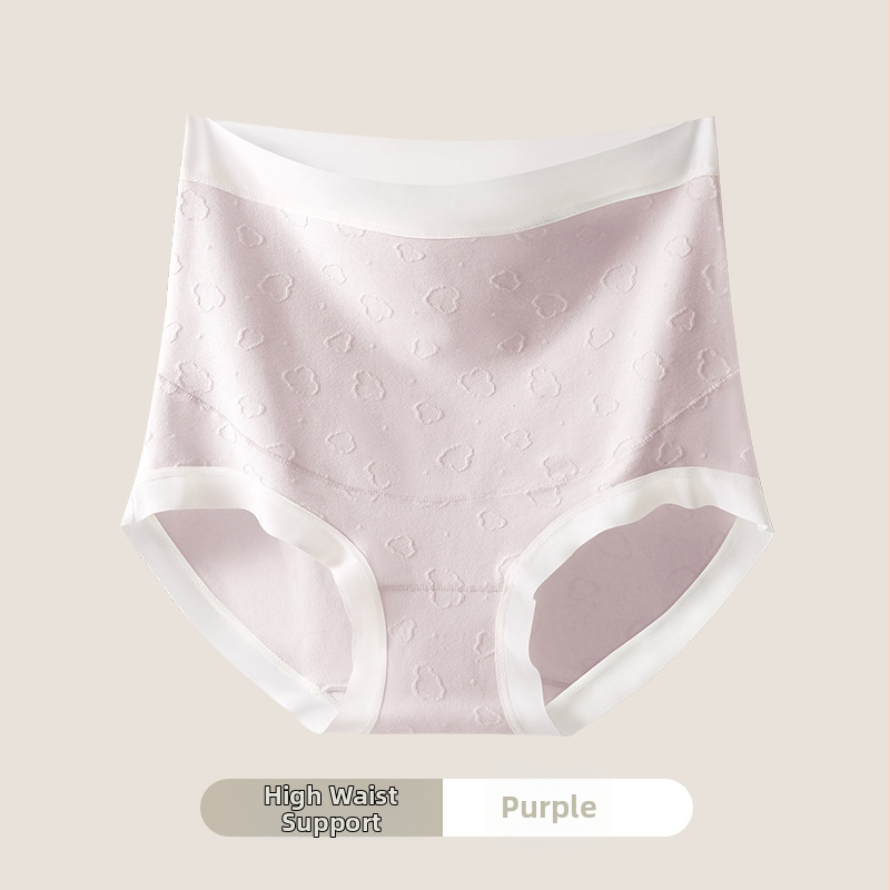 Nėščiųjų apatinių drabužių jacquard medvilnė, aukštas liemuo, pilvo parama, 100% medvilnė intarpas kirkšnyje, visoms sezonoms