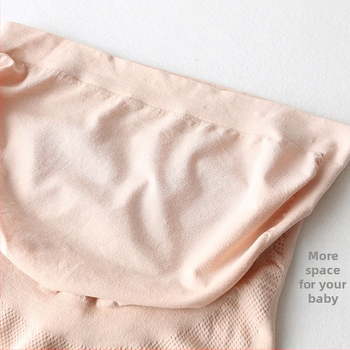 Nėščiosioms be siuvimo kelnaitės su aukštu juosmeniu, bambuko pluoštas, kvėpuojančios, pilvo parama