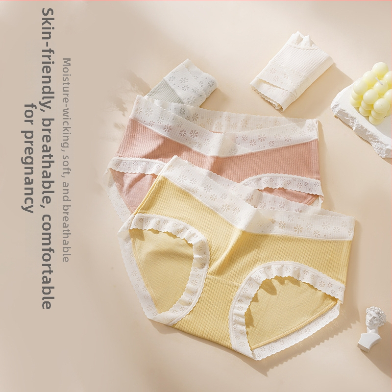 Grūtnieču apakšveļa ar vidēja auguma jostu, elpojoša un antibakteriāla, no viskozes ar mulberry zīda odai