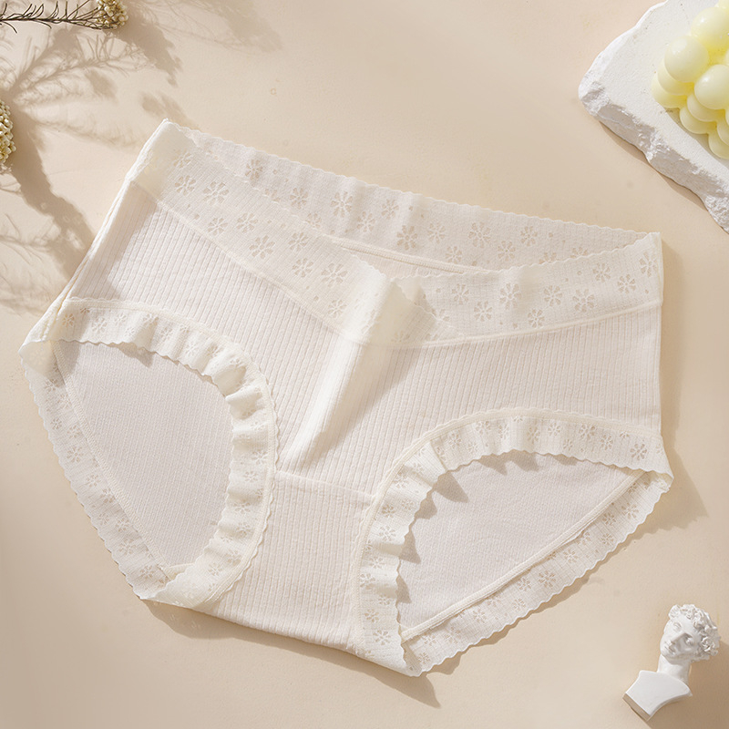 Nėščiųjų apatinių, su vidutinio aukščio juosmeniu, kvėpuojantys ir antibakteriniai, iš viskozės su mulberry šilko įdėklu