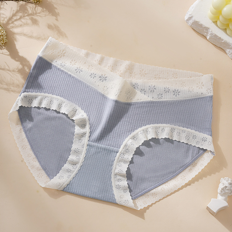 Nėščiųjų apatinių, su vidutinio aukščio juosmeniu, kvėpuojantys ir antibakteriniai, iš viskozės su mulberry šilko įdėklu