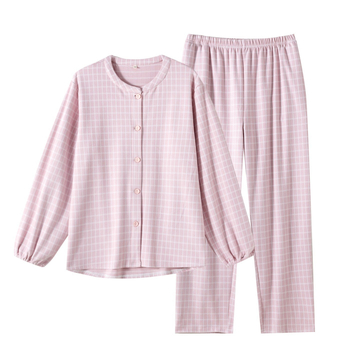 Naiste pidžaama komplekt fleece voodriga, 90–95% polüester, keskmise paksusega 181–200 g/m², ümmargune kaelus, pikad varrukad, püksid, jaapani stiil, Cottononi