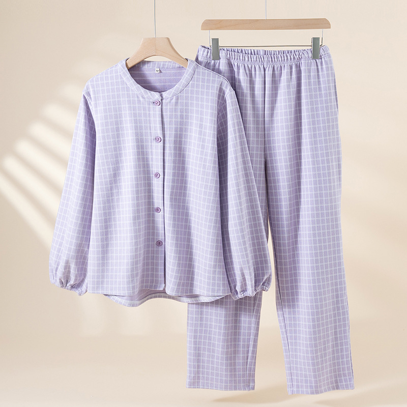 Naiste pidžaama komplekt fleece voodriga, 90–95% polüester, keskmise paksusega 181–200 g/m², ümmargune kaelus, pikad varrukad, püksid, jaapani stiil, Cottononi