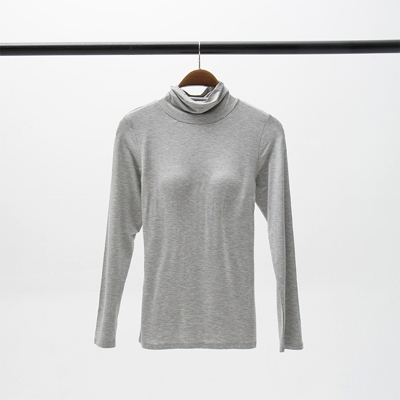 Naiste pidžaama-top ümmarguse kaela ja pikkade varrukatega, viskoosest kangast, paksusega 201–250 g/m², hingav ja mugav koduseks riietuseks