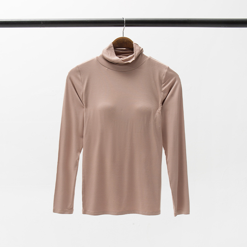 Naiste pidžaama-top ümmarguse kaela ja pikkade varrukatega, viskoosest kangast, paksusega 201–250 g/m², hingav ja mugav koduseks riietuseks