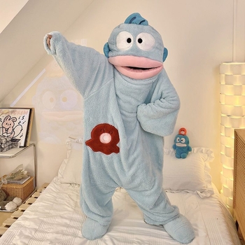 Jednodelne pidžame od tkanog pamuka sa stojećim ovratnikom, izuzetno debela, dugi rukavi