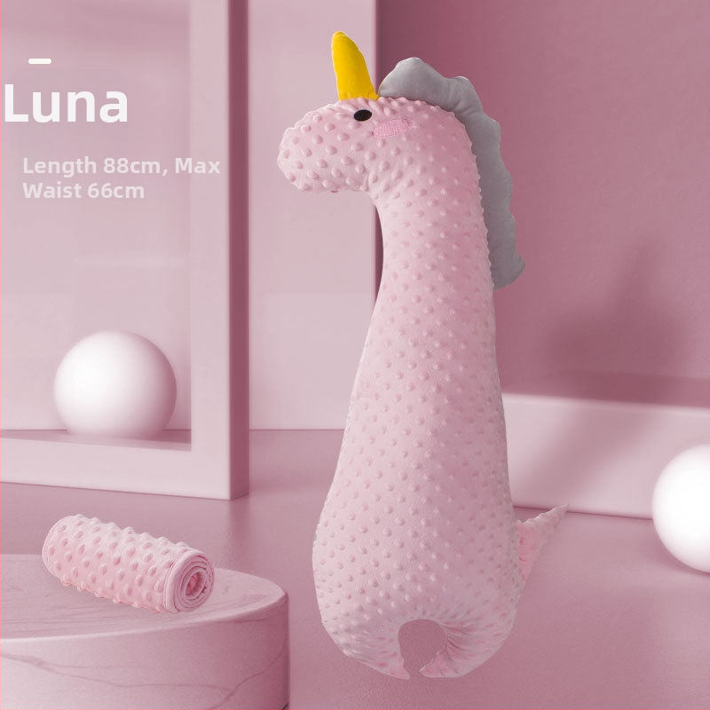 Pidole kūdikio pliušinis miego pagalvėlis – saldainio formos, tinkamas kūdikiams 0–3 metų; įdėklas: poliesterio pluoštas