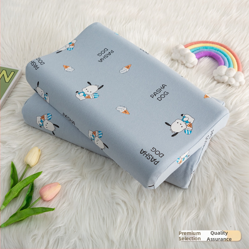 Laste latexpadi ristkülikukujulise vormiga, puhta puuvillase südamikuga ja loodusliku lateksi sisalduse 90% ja rohkem