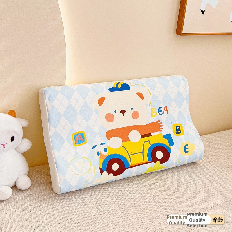 Laste latexpadi ristkülikukujulise vormiga, puhta puuvillase südamikuga ja loodusliku lateksi sisalduse 90% ja rohkem