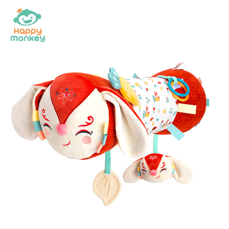 Švelni pliušiniai kūdikio pagalvėlė: palaiko galvą, skirta laikui ant pilvo ir pratimams ropoti (0–2 metų)