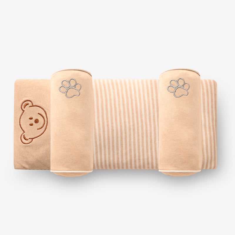 Kūdikių korekcijos ir formavimo pagalvėlė – gryna medvilnė, animacinio stiliaus, skirta naujagimiams 0–1 metų, saugumo lygis A, vasara 2025