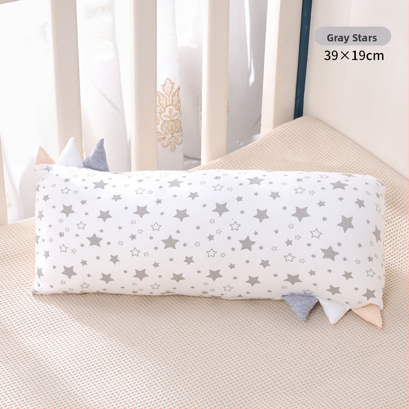 Vaikų pagalvė, stačiakampė, bambuko pluošto ir medvilnės branduolys, žemas profilis 1–5 cm, animacinio stiliaus