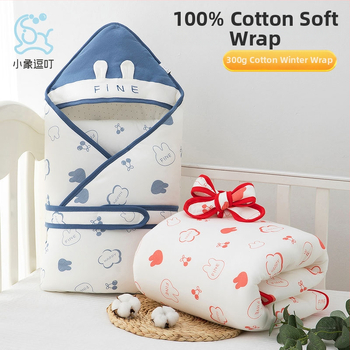 Beebi mähkimistekk – 95% puuvill, talve- ja sügiseks kasutamiseks, vastsündinutele 0–1 aasta, täidis sünteetilised kiud