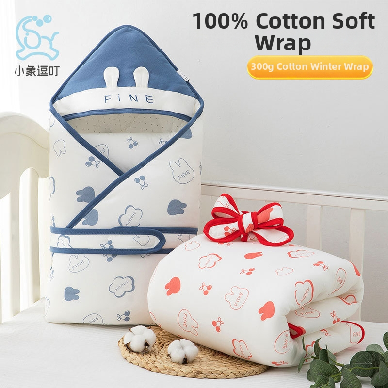 Beebi mähkimistekk – 95% puuvill, talve- ja sügiseks kasutamiseks, vastsündinutele 0–1 aasta, täidis sünteetilised kiud