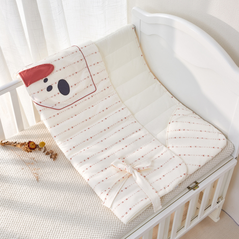 Novorođena zavojnica od 100% pamuka, pogodna za jesen i zimu, uzorak crtani likovi i cvijeće, za bebe do 3 godine.