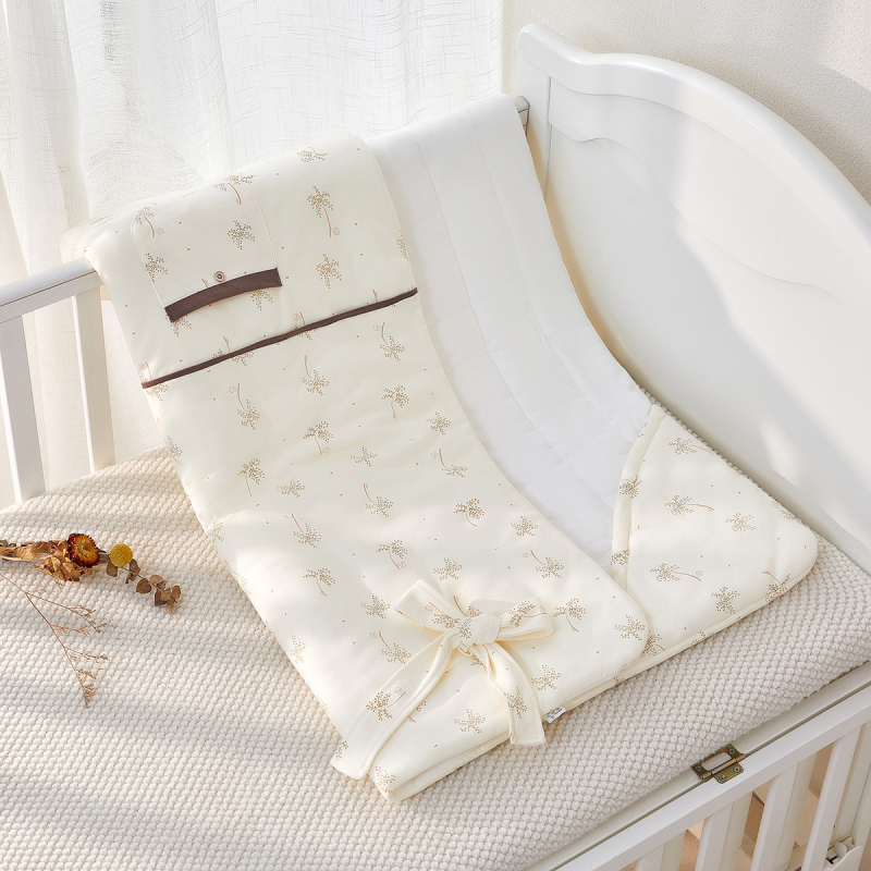 Novorođena zavojnica od 100% pamuka, pogodna za jesen i zimu, uzorak crtani likovi i cvijeće, za bebe do 3 godine.