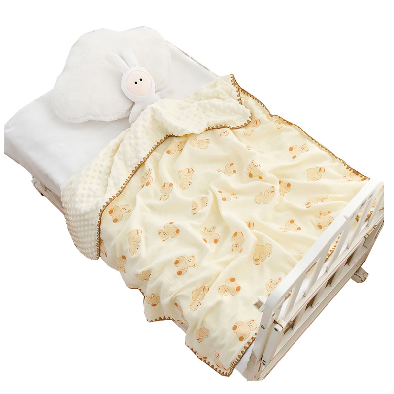 Kūdikių pledas iš 100% medvilnės, 300–500 g, tinkamas naujagimiams iki 6 metų, visoms sezono laikams, animacinių personažų stilius.