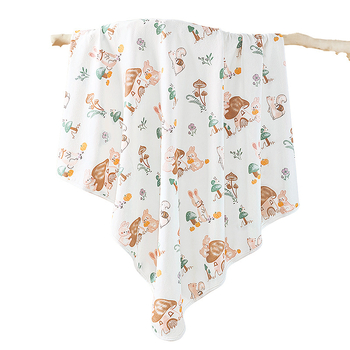 Swaddle wrap za novorođenčad – Betides, 100% pamuk, četiri sezone, životinjski uzorak, pogodno za novorođenčad do 80 cm