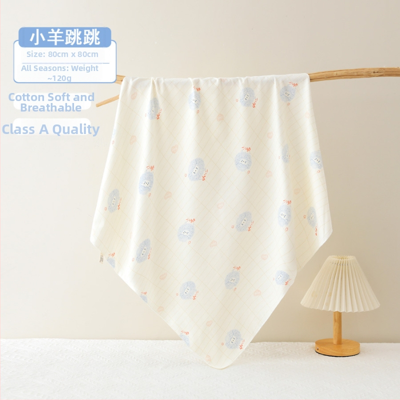 Beebi mähkimiseks mõeldud 100% puuvillane kerimisriie karikatuurmustriga, turvaklass A, sobib kevad-suve-sügisel-talveks