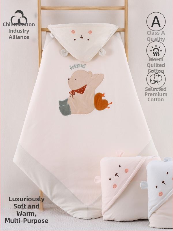 Beebi mähkimis tekk, üle 95% puuvill, täidis 30% puuvill 70% polüester, karikatuuride muster, sobib kevadeks, sügiseks ja talveks, beebidele 0–12 kuud