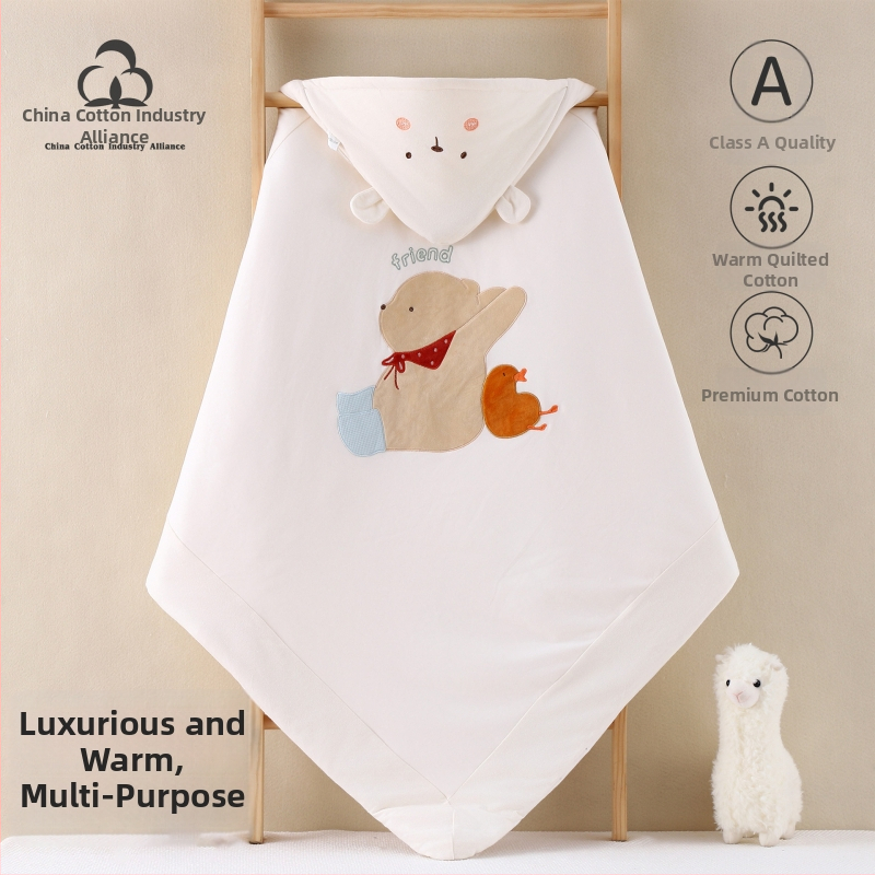 Beebi mähkimis tekk, üle 95% puuvill, täidis 30% puuvill 70% polüester, karikatuuride muster, sobib kevadeks, sügiseks ja talveks, beebidele 0–12 kuud