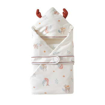 Deka za grljenje beba, pamuk materijal, punilo od kemijskih vlakana, uzorak crtani film, za novorođenčad, zima, Shuo Zhibao