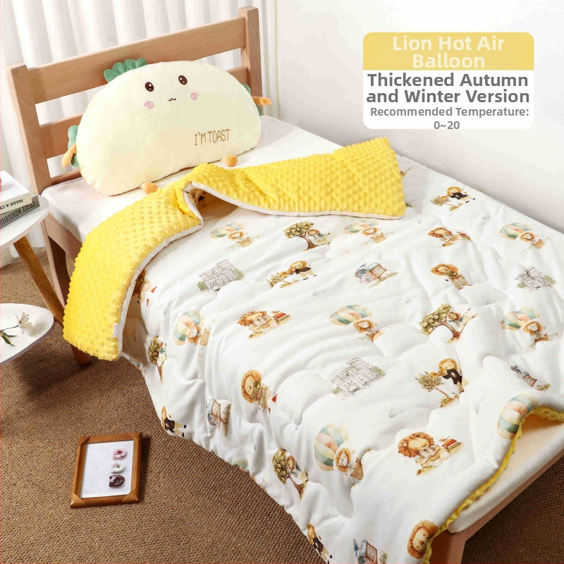 Kūdikių pledas su megztu medvilniniu audiniu ir Poliesterio įdaru, animacinio stiliaus, pavasaris–ruduo, tinkamas iki 6 metų amžiaus, svoris 0,55–1,0 kg