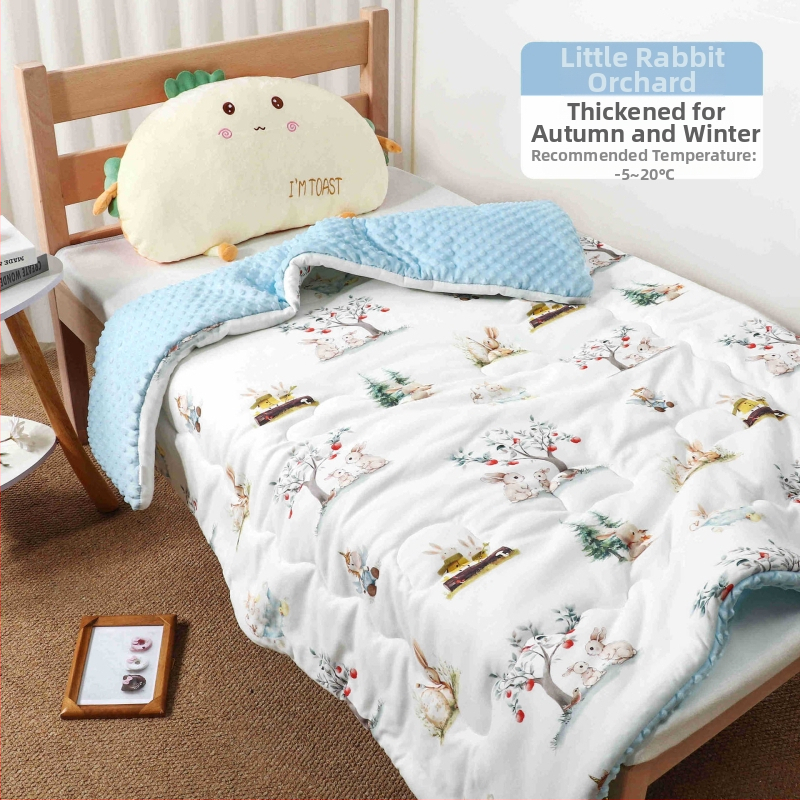 Kūdikių pledas su megztu medvilniniu audiniu ir Poliesterio įdaru, animacinio stiliaus, pavasaris–ruduo, tinkamas iki 6 metų amžiaus, svoris 0,55–1,0 kg