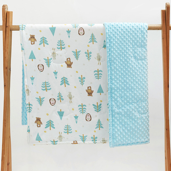 Cuvertură PANPAN TREE, bumbac 95%+, pentru sugari și copii 1–3 ani, model animale/desene animate, potrivită pentru primăvară, toamnă și iarnă