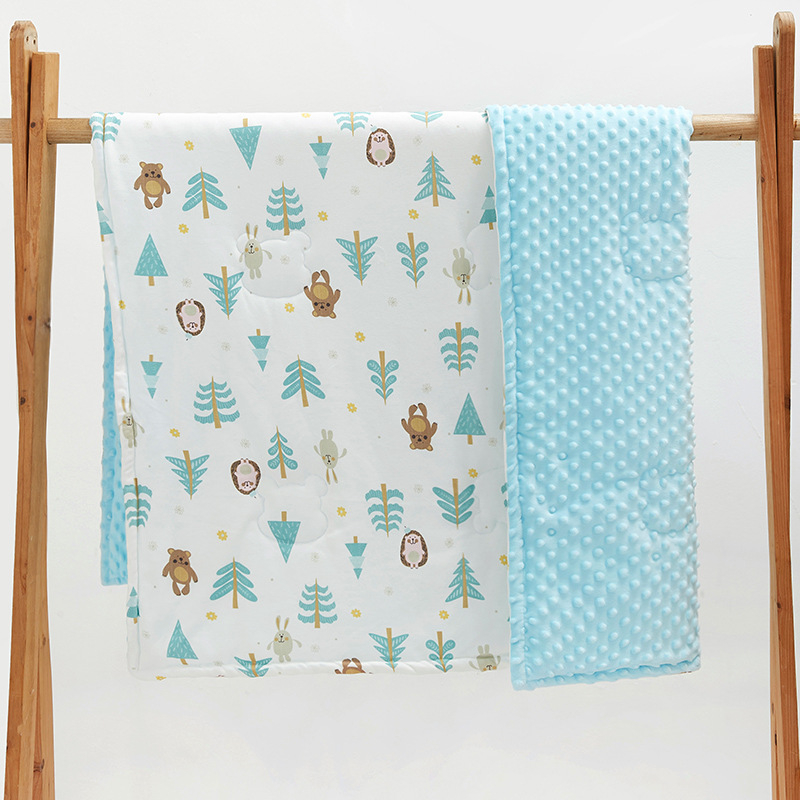 Cuvertură PANPAN TREE, bumbac 95%+, pentru sugari și copii 1–3 ani, model animale/desene animate, potrivită pentru primăvară, toamnă și iarnă