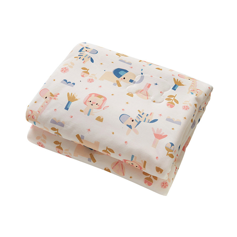 Cuvertură PANPAN TREE, bumbac 95%+, pentru sugari și copii 1–3 ani, model animale/desene animate, potrivită pentru primăvară, toamnă și iarnă