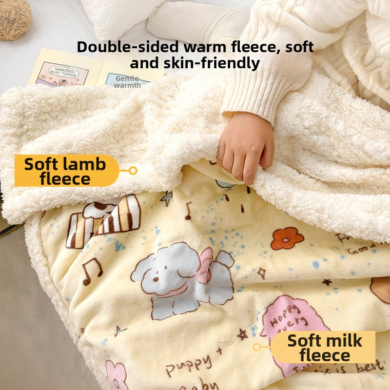 Kūdikio antklodė – mišinio medžiaga, 500–800 g, vaikams nuo 1 iki 6 metų, ruduo ir žiema, animacinio stiliaus, pritaikoma