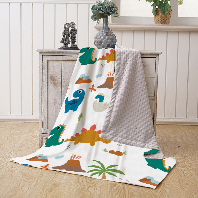 Esrou kūdikių velūrinė pledė, 300-500 g, skirta 1-3 metų vaikams, keturių sezonų dizainas, animacinio stiliaus, pritaikoma