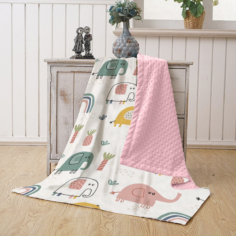 Esrou kūdikių velūrinė pledė, 300-500 g, skirta 1-3 metų vaikams, keturių sezonų dizainas, animacinio stiliaus, pritaikoma